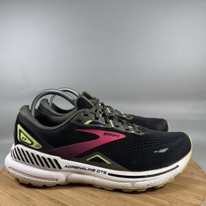 Brooks Adrenaline GTS 23 Womens Size 10 2A Black Athletic Running Shoes Sneakers